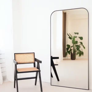 Jesper Spiegel afgeronde hoek 180x90cm – Zwart