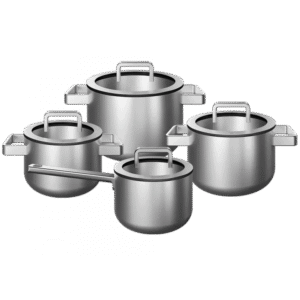 KOQI Ensemble de casseroles Downdraft Mira 3 plis 4 pièces