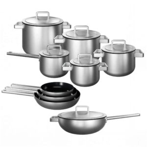 KOQI Service de casseroles Downdraft Uma 3 Plis 9 pièces