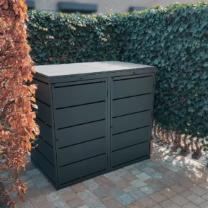 Kuba Store Habillage métal anthracite | 2 Conteneurs