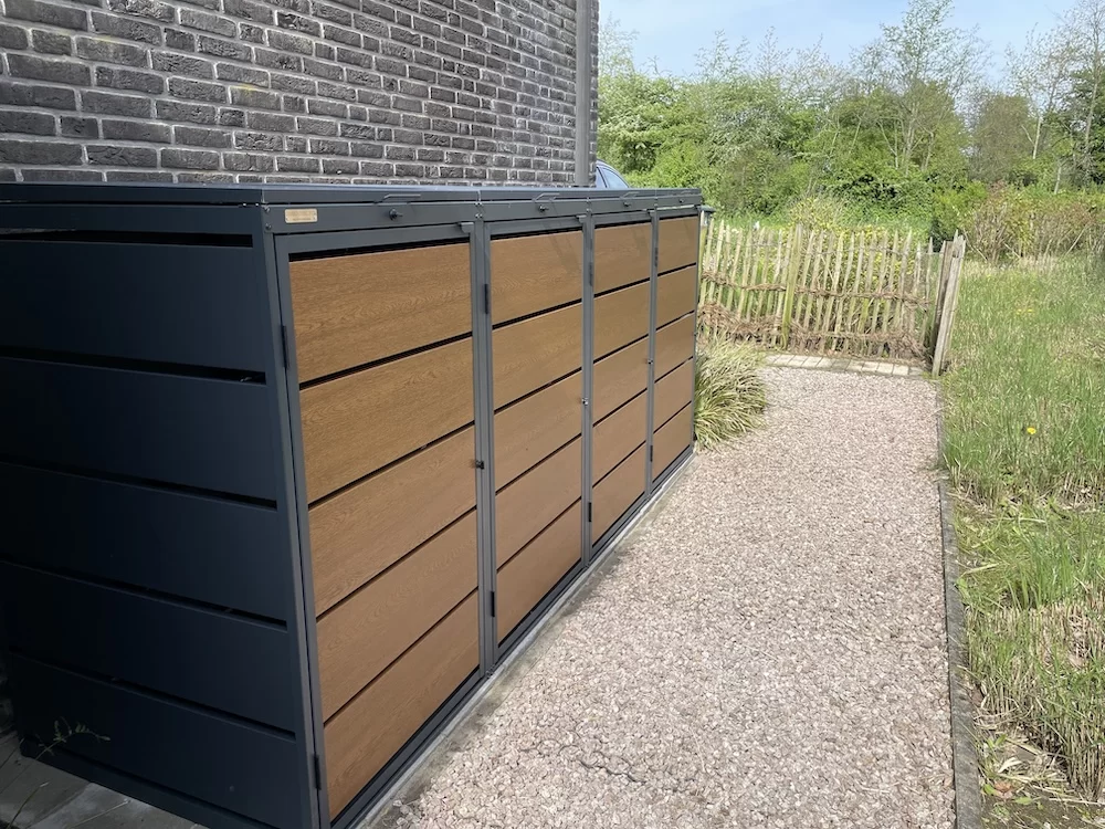 Kuba Store Habillage Anthracite avec Bois de Chêne | 1 Conteneur – Image 4