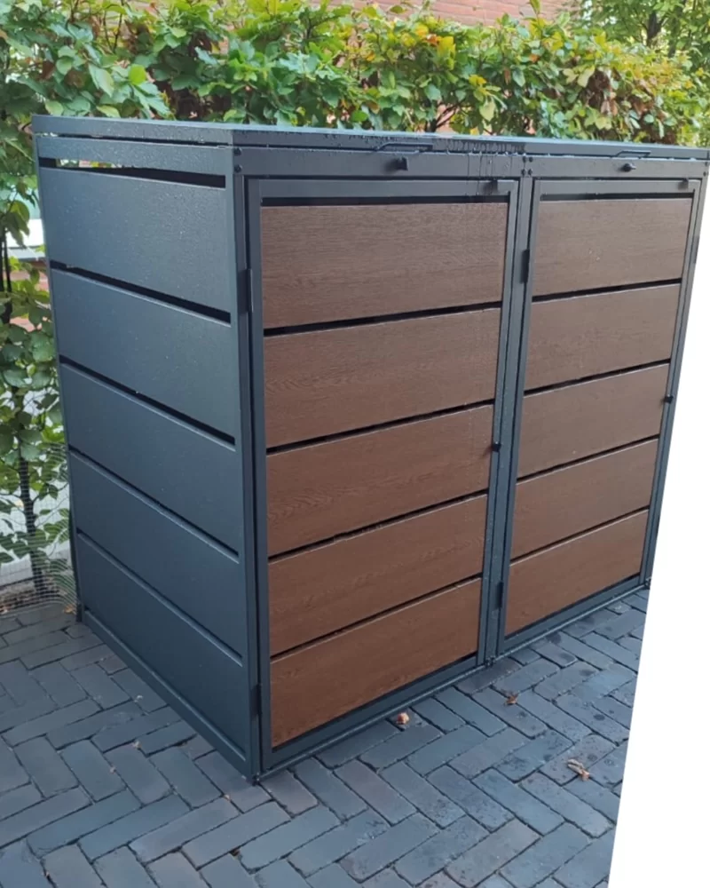 Kuba Store Habillage Anthracite avec Bois de Chêne | 1 Conteneur – Image 2