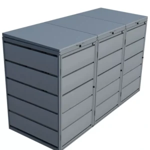 Kuba Store Habillage Aluminium Gris | 3 conteneurs