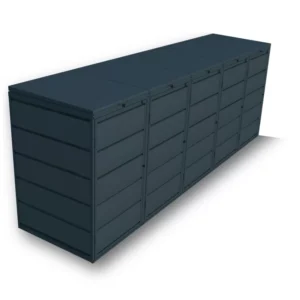 Kuba Store Habillage Métal Gris anthracite | 5 Conteneurs