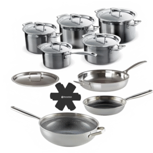 Demeyere John Pawson 7 – Set de casseroles 3 pièces en acier inoxydable (RVS)