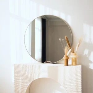 Nea Ronde spiegel 120 cm – Greige