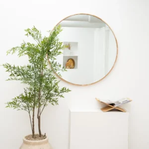 Nea Oak Ronde spiegel Eikenhout 100 cm