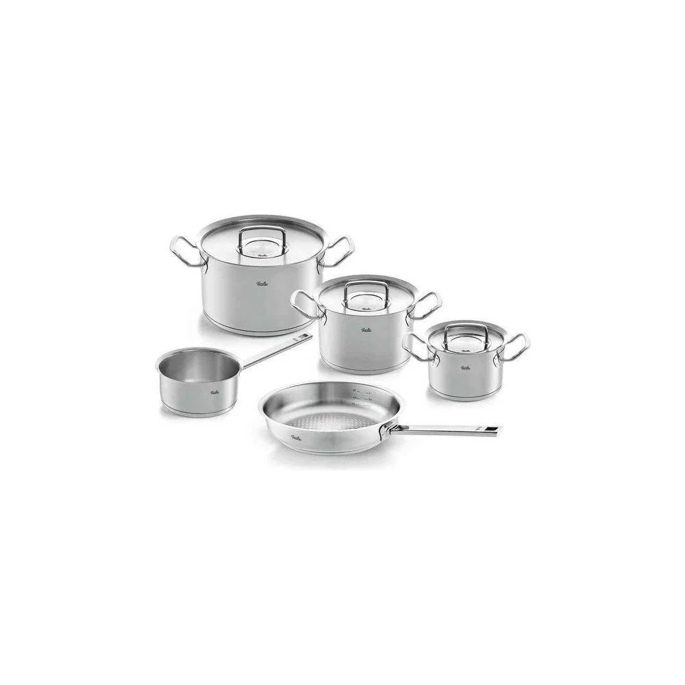 Fissler Original Profi 6 pièces – Casseroles et poêle à sauter avec couvercles en inox – Image 12