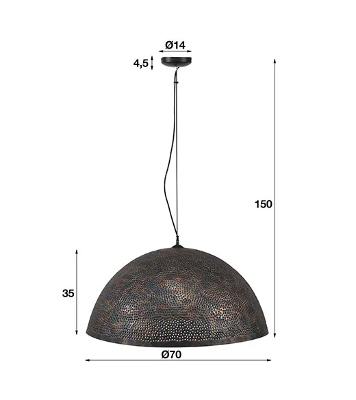 Pinch 1-lichts hanglamp industrieel – Image 3