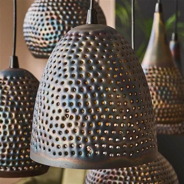 Pinch Hanglamp 7-lichts Zwart bruin – Image 4