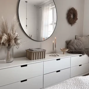 Nea Ronde spiegel 100 cm – Zwart