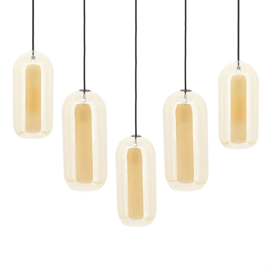 Shona 5-lichts Hanglamp amber – Image 2