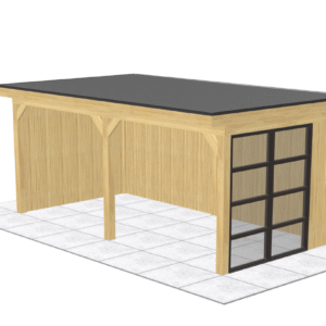 Auvent DIY Solena par Gadero – Douglas 600 x 300 cm – Type 1