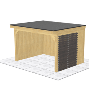 Auvent DIY Tivano par Gadero – Douglas 400 x 300 cm – Type 3