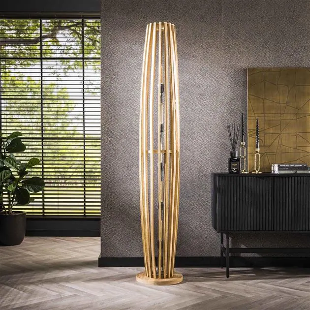 Vincent 5-lichts Vloerlamp XL Mangohout – Image 2
