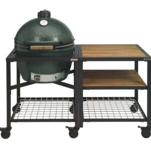 Cuisine extérieure à composer avec tablette latérale + Big Green Egg XL