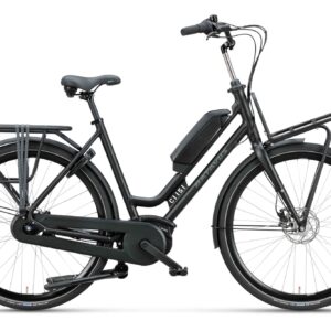 Batavus Quip Extra Cargo E-go Plus Bosch Elektrische Damesfiets Mat Zwart
