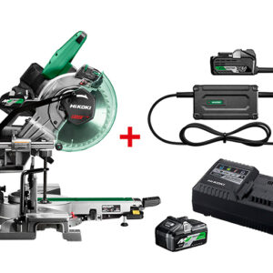 HiKOKI C3610DRAWAPZ – Scie à onglets sur batterie MultiVolt Ø 255 mm – 36 V – 4,0 Ah Li-Ion + alimentation ET36AW0Z