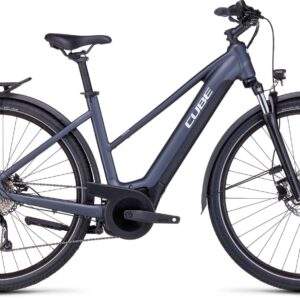 Cube Touring Hybrid One elektrische trapeze fiets Grijs 9Versnellingen