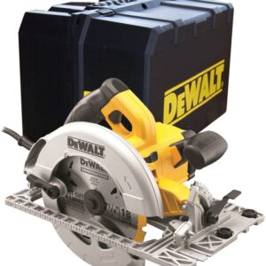 DeWalt DWE576K Scie circulaire avec profondeur de coupe 61 mm + Règle 1500 mm