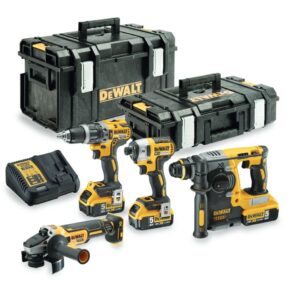Dewalt DCK422P3-QW Pack Combo 4 pièces XR 18 V 3 x 5,0 Ah Li-Ion dans ToughSystem