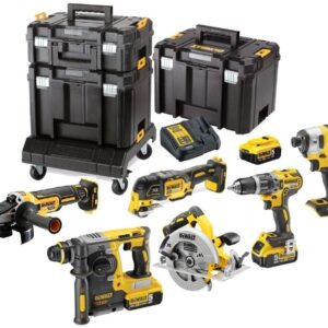 DeWalt DCK685P3T-QW Pack combiné 6 pièces 18 V 5,0 Ah Li-Ion dans TSTAK + Chariot