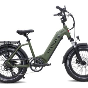 Diablo fatbikes XR2 Elektrische Fatbike 7Versnellingen Matt Green