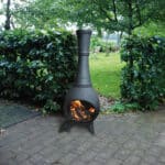 Esschert Chauffage de terrasse en fonte avec porte
