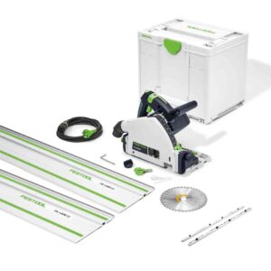 Festool 577010A TS 55 FEBQ-Plus-FS Scie plongeante + 2 x Rail FS1400/2 + 2 x Connecteur