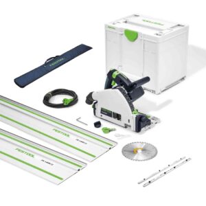 Festool 577010B TS 55 FEBQ-Plus-FS Scie plongeante + 2x Rails FS1400/2 + 2x Pièces de jonction + Housse
