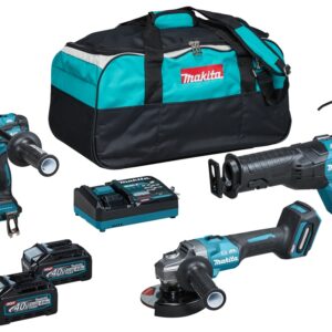 Makita DK0159G301 | Combiset XGT 40 V max | DF001G + JR001G + GA005G | 4,0 Ah Li-Ion
