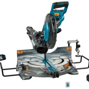 Makita LS004GM102 Scie à onglets radiale sans fil 260mm avec émetteur AWS 40V Max 4.0Ah Li-Ion