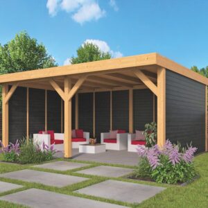 Couverture Dalfsen Douglas 600x300x262cm - Parois noires