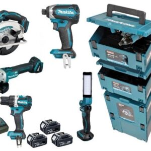 Makita DLX8000J Kit combiné 18V – 3 x 5,0 Ah
