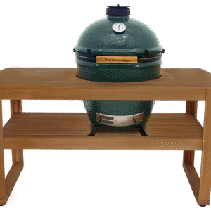 Table en eucalyptus + Big Green Egg Large