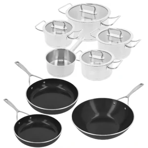 Demeyere Diverto Batterie de Cuisine 12 pièces – 3 Pans