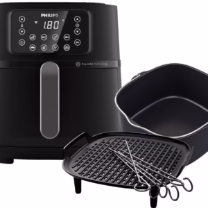 Philips Airfryer XXL connectée HD9285/93 + Grille de Cuisson + Moule de Cuisson