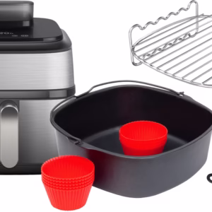 Philips Série 5000 Dual Basket NA555/00 + Set de Cuisson à Deux Niveaux + Set de Pâtisserie