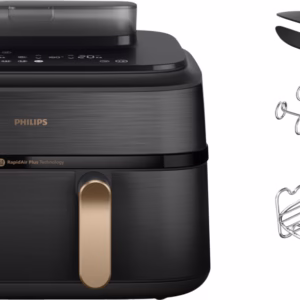 Philips Série 5000 Dual Basket NA552/00 + set de cuisson à deux niveaux