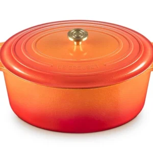 Cocotte ovale BK Le Creuset Signature Flamme Dorée 29 cm