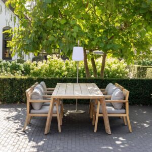 Tuinset Italië - Teakhout met 6 stoelen