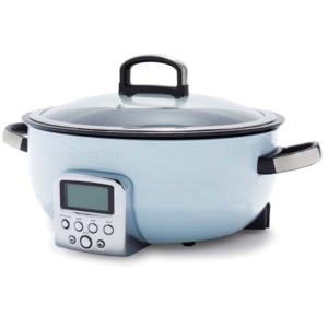 GREENPAN Elite Blue Haze 5,6 L – Multicuiseur Sans PFAS Bleu Clair 2200 W