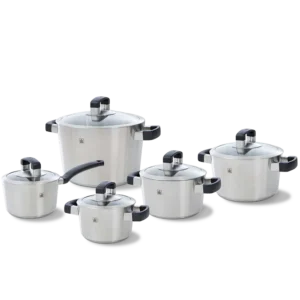 Set de casseroles Conical Cool Glass 5 pièces